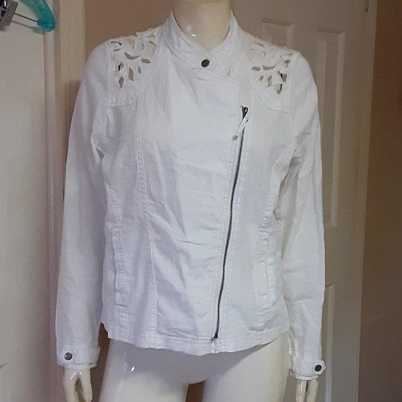 Maurices Jackets & Blazers - Maurices White Linen Jacket